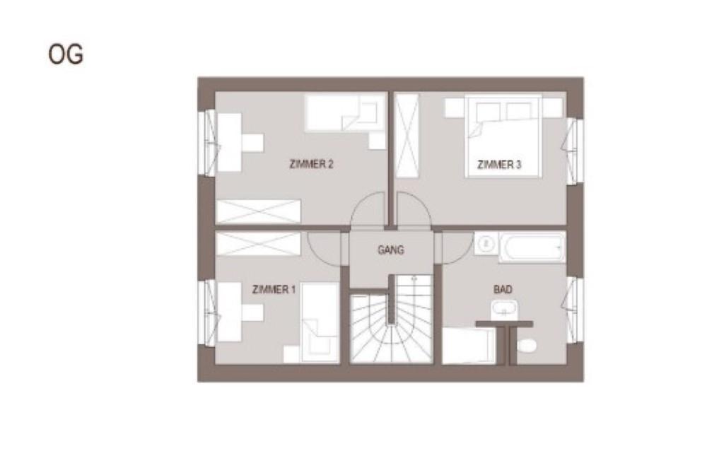 Grundriss Obergescho