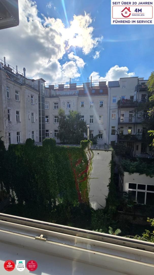 Aussicht Schlafzimmer - Ruhiger Innenhof