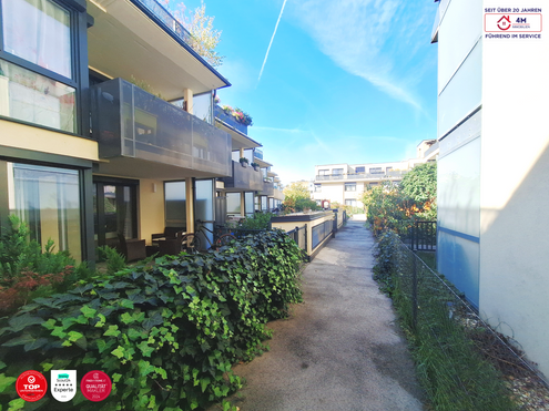 Urban &amp; Grn: Neubau-Gartenwohnung - Nur 5 Gehminuten zur U6-Station Neu-Erlaa!