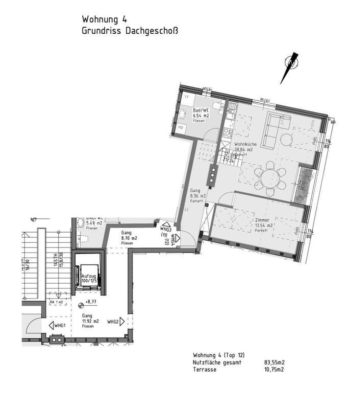Grundriss W4 (Top12) 83m�