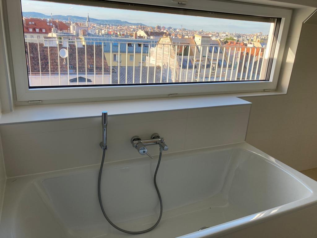 Ausblick Badewanne