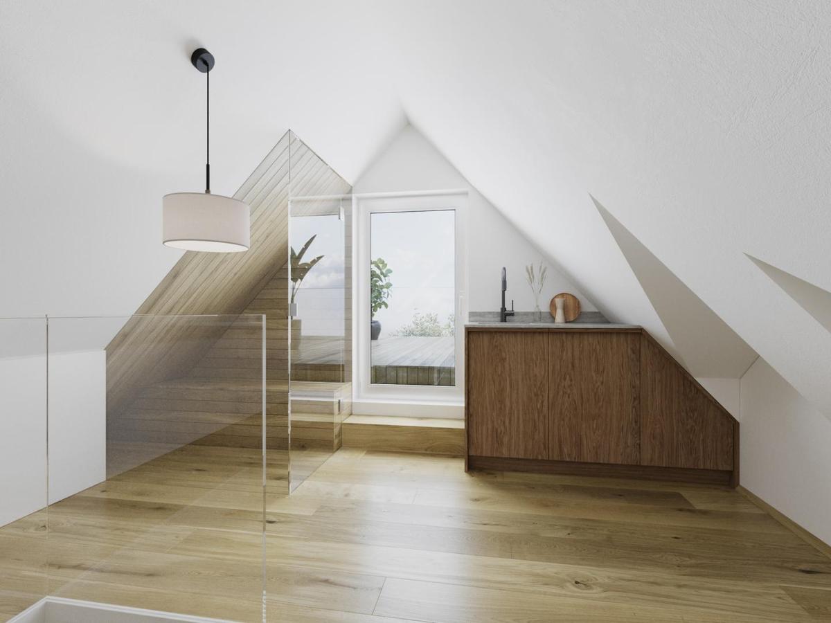 so knnte Ihr Dachboden aussehen,Blick auf die T