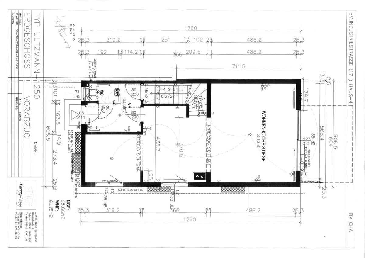 26.  Reihenhaus 1220 Wien - Grundriss