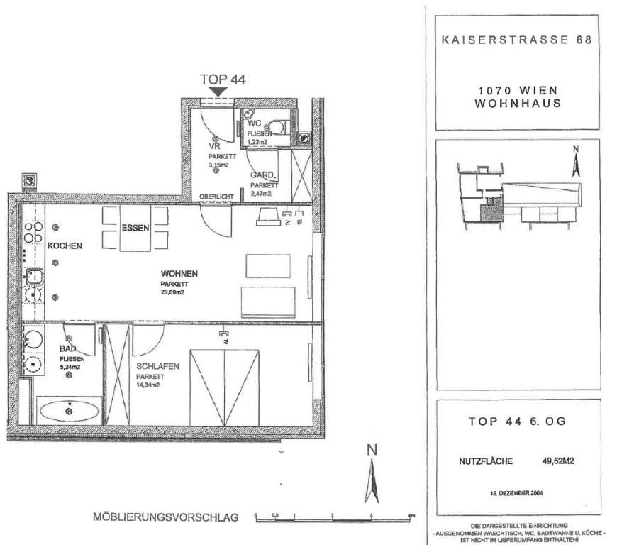Grundriss Top 44 (2 Zimmer)