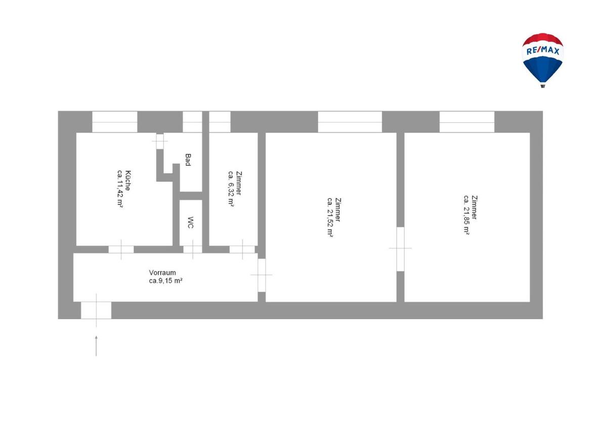 12. Mietwohnung 1040 Wien - Grundriss