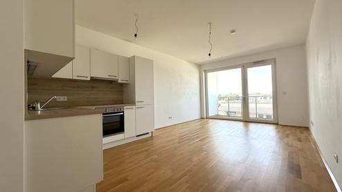 Top-moderne 3-Zimmer-Neubauwohnung mit MEGA-SD-BALKON (7m) nahe Akademiepark