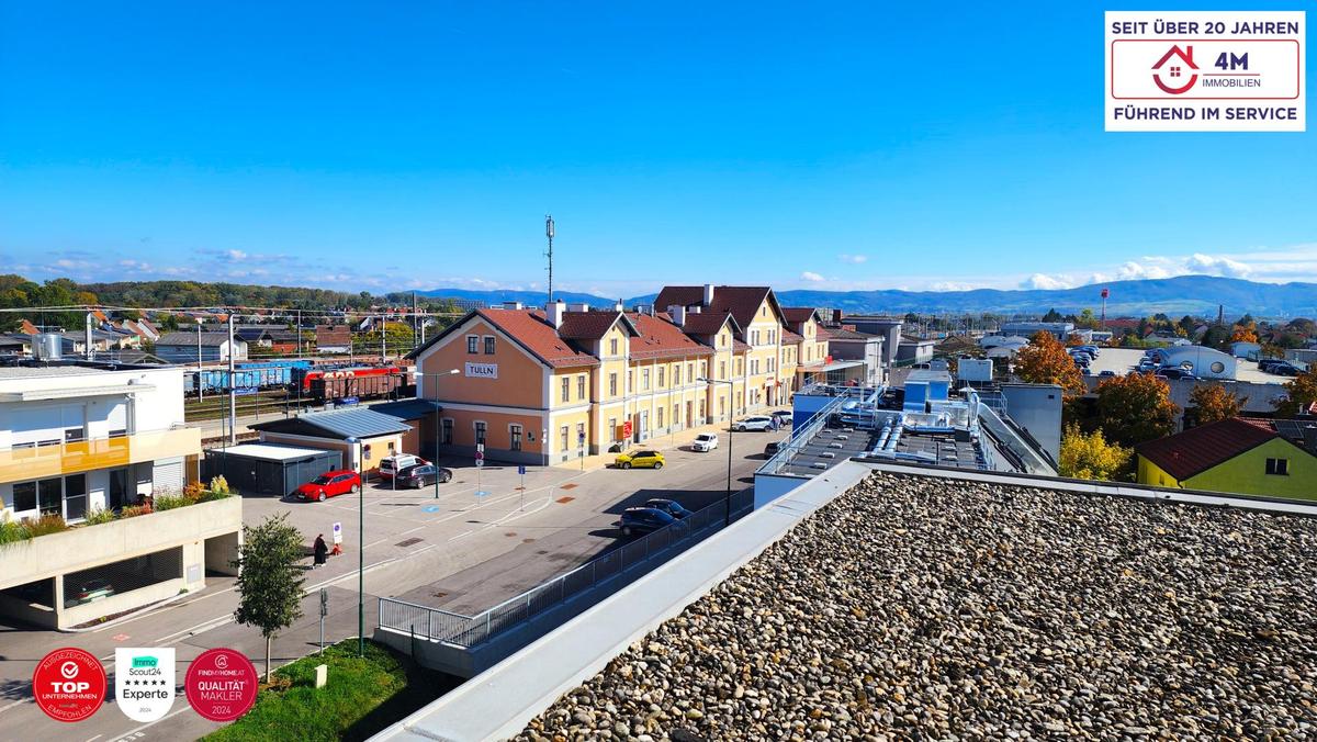 Ausblick aus dem Badezimmer