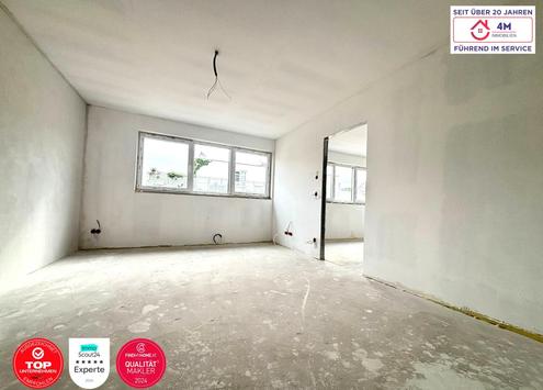 **AIRBNB - KURZZEITVERMIETUNG** Attraktive 2-Zimmer-Wohnung mit Balkon ? 51,48 m + 2,15 m Balkon | 3. Obergeschoss (Neubau) | Erstbezug