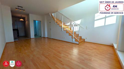 ?Wohnen im Grnen, leben in Stadtnhe: Stilvolle 3 Zimmer Maisonette mit Terrasse, Balkon privatem Seezugang und Garage?