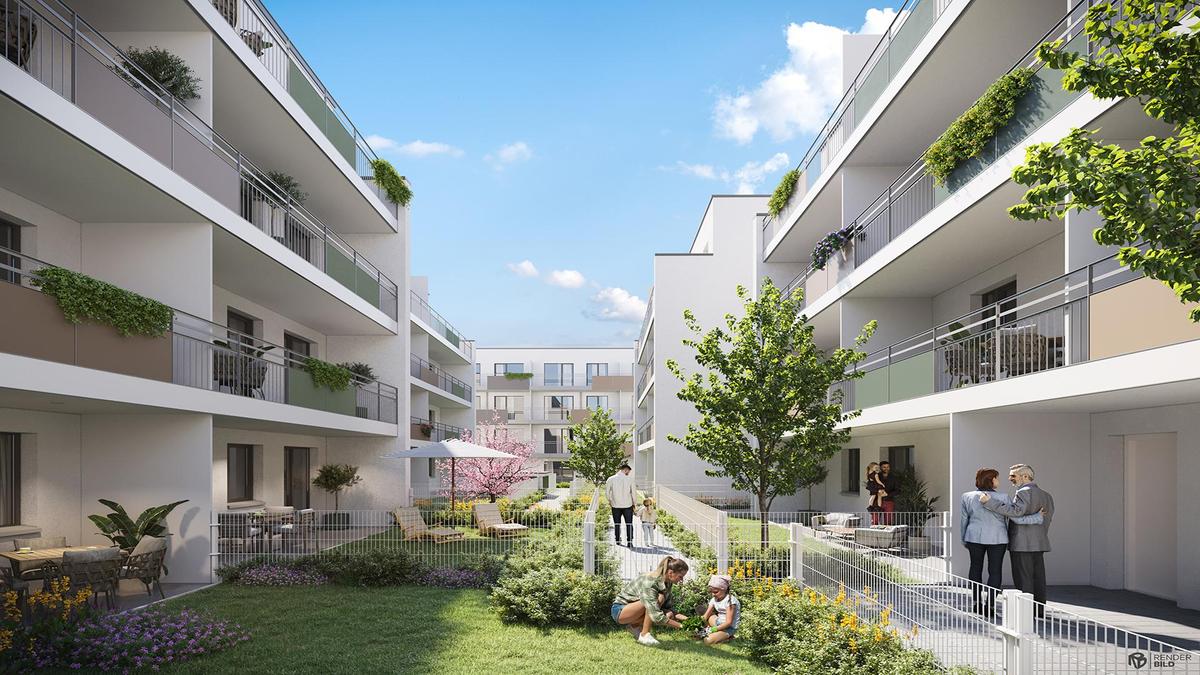 Anlage mit Blick zu den G�rten