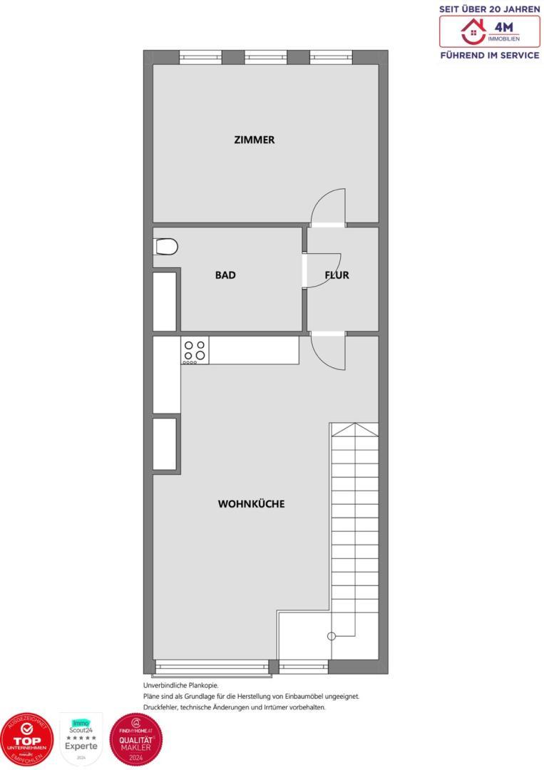 Grundrissplan Obergeschoss