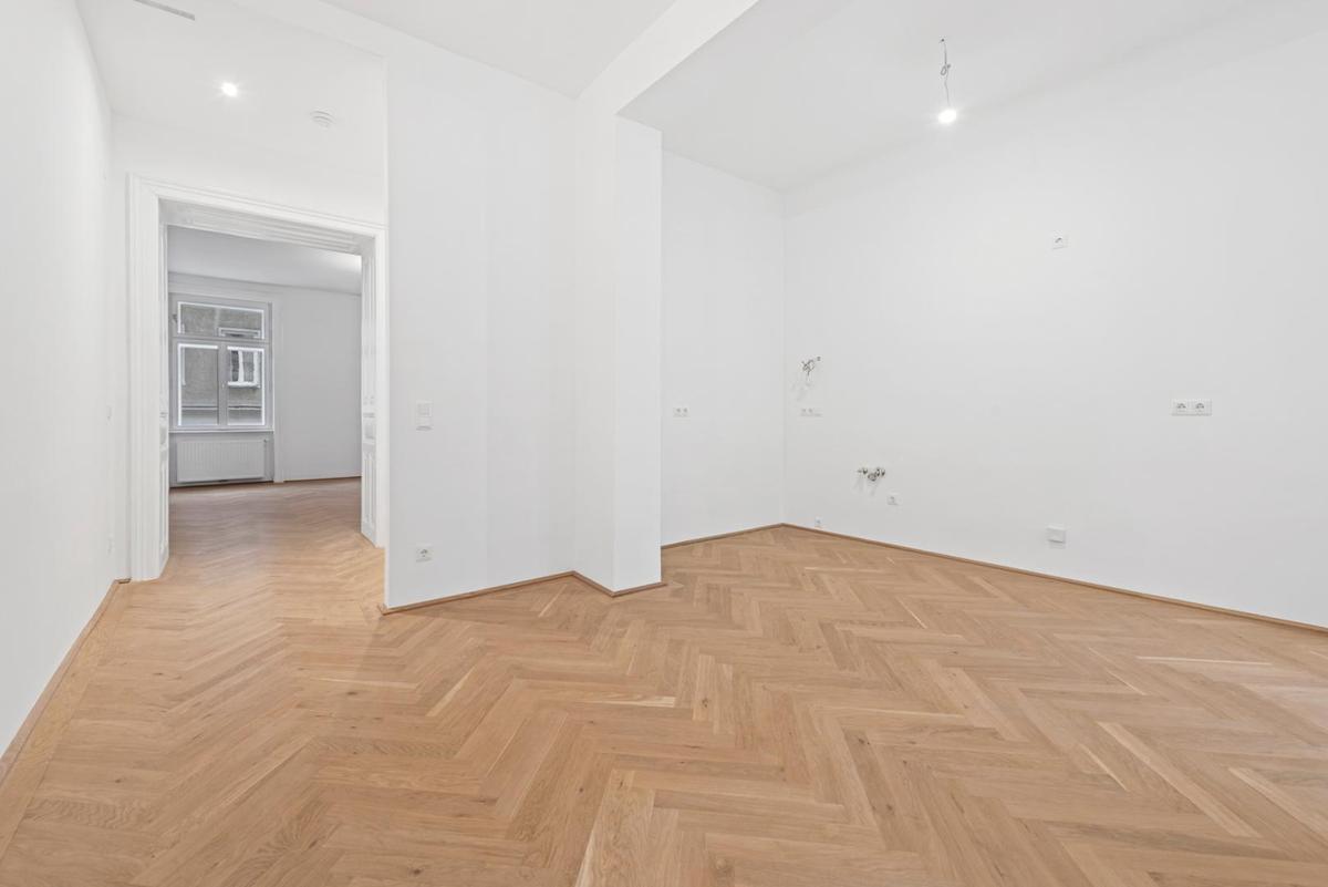 Blick von der K�che ins Zimmer