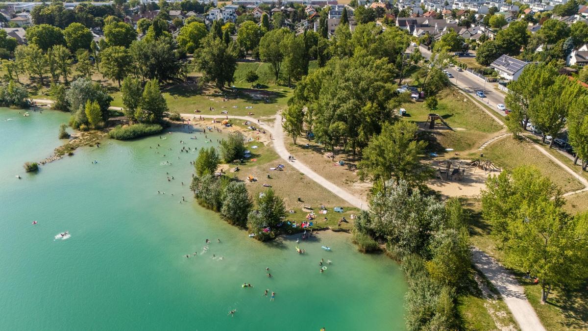 Direkt am Badeteich Hirschstetten