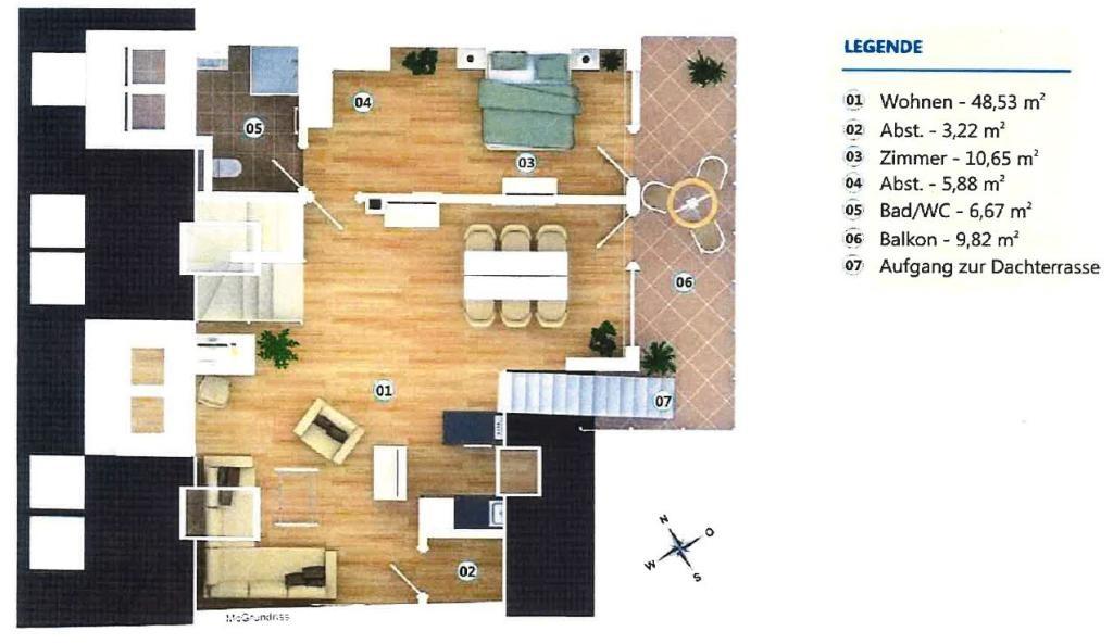 Grundriss obere Ebene