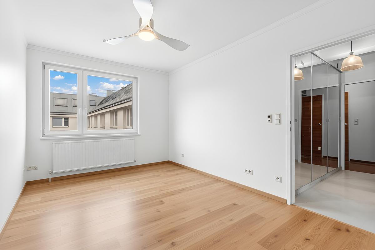 Schlafzimmer gestagt