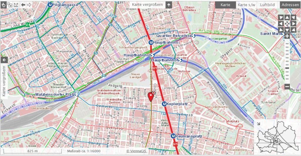 Lageplan mit �ffis