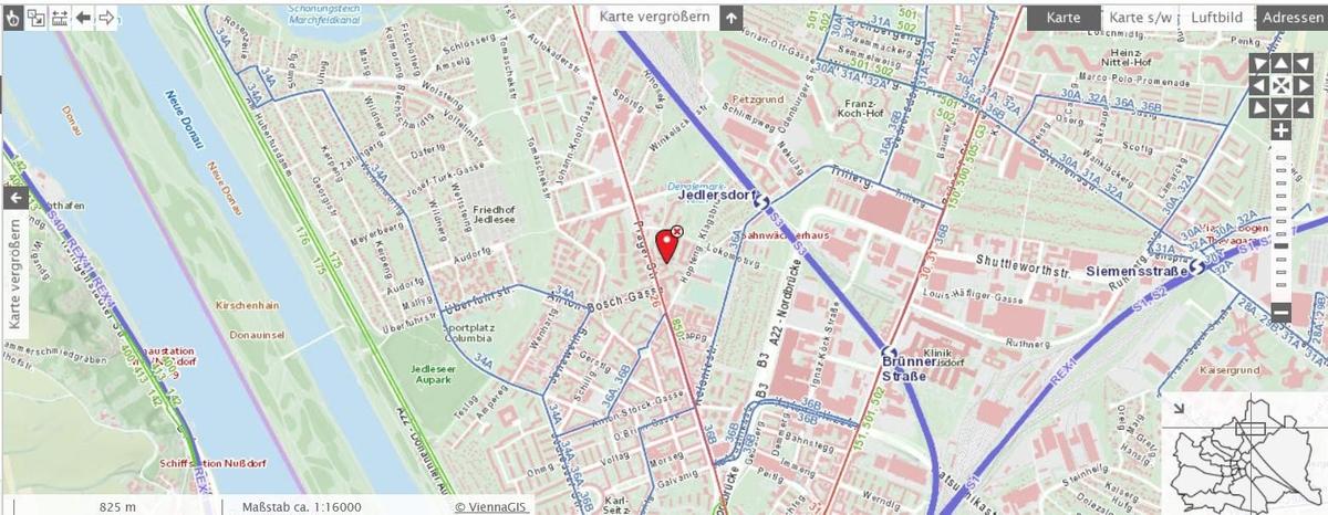 Lageplan mit �ffis