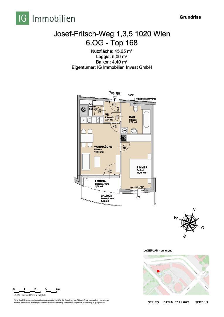Grundriss JFW Top 168