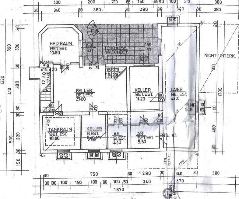 Grundriss Kellergescho�