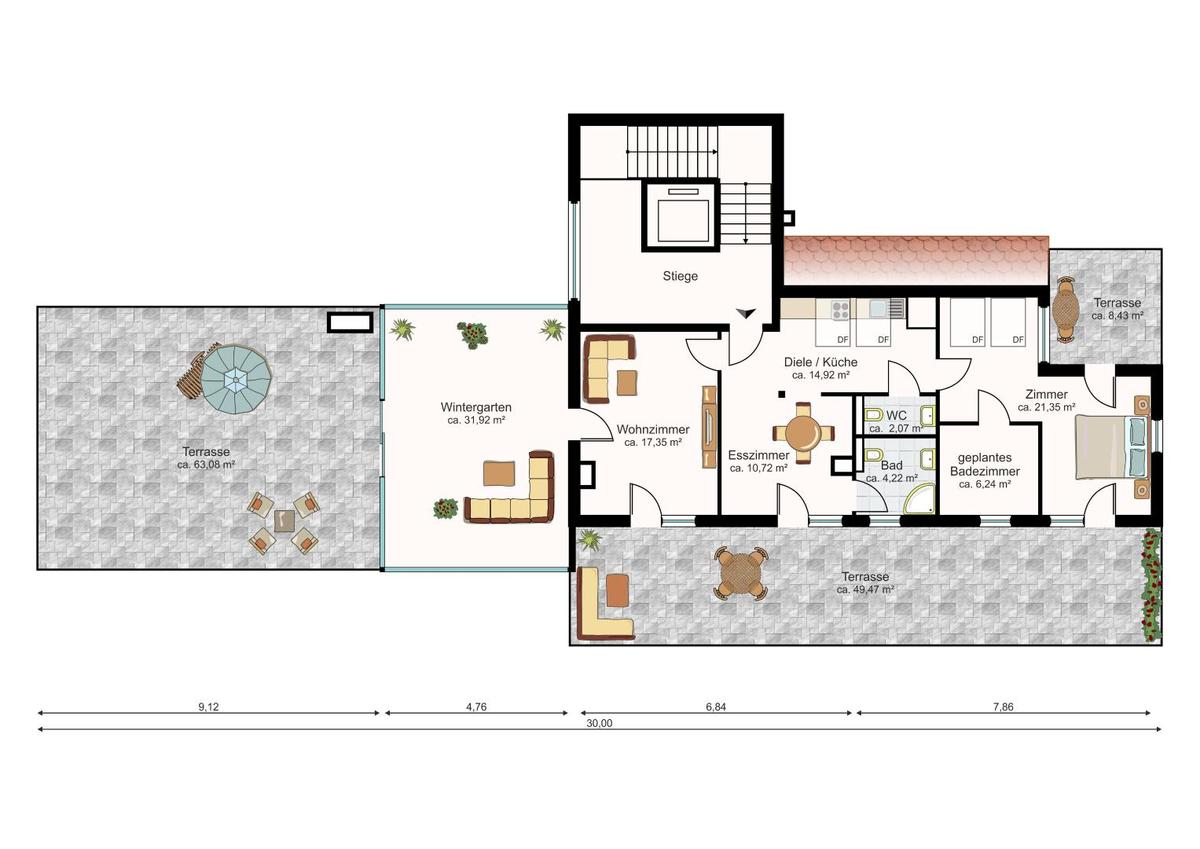 Plan 2D Wohnung