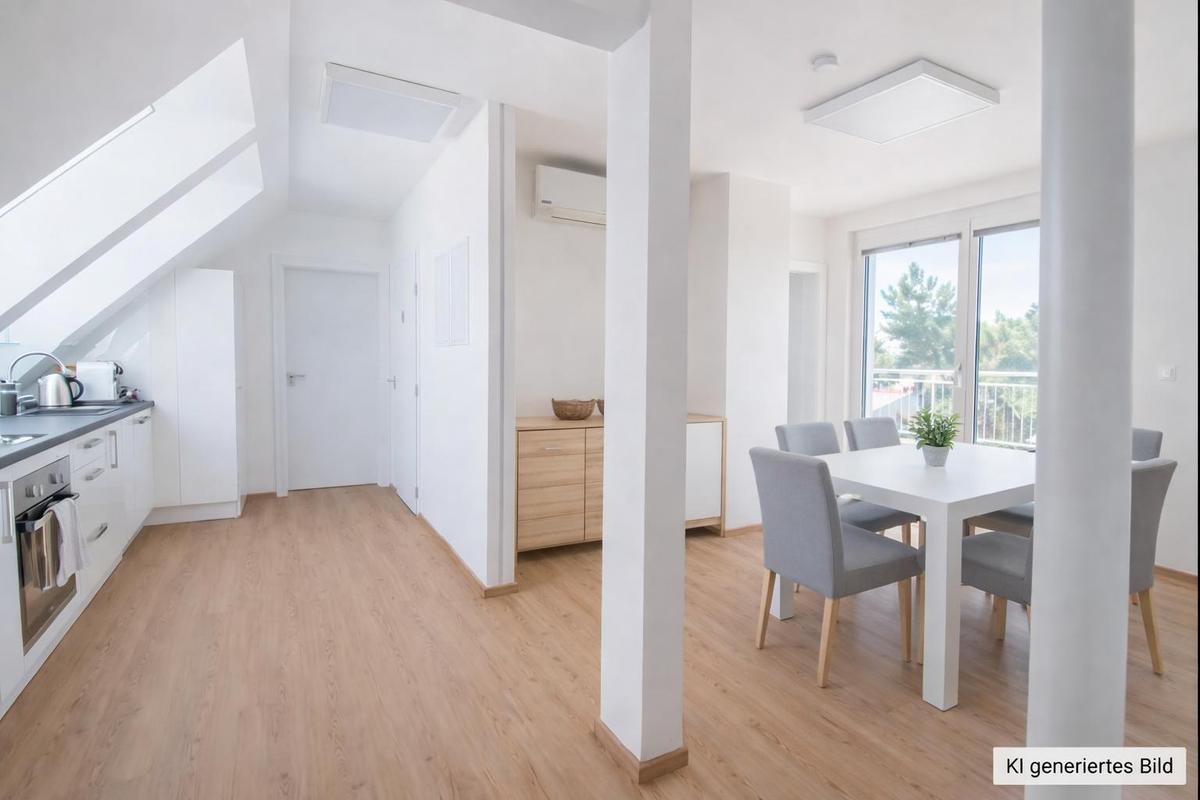 Einrichtungsvorschlag Vorraum/K�che/Essbereich