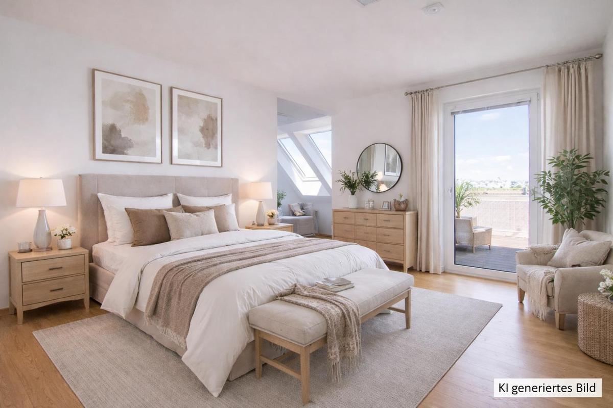 Einrichtungsvorschlag geplanter Master Bedroom