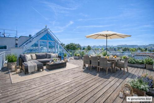 "Unverbaubarer Weitblick! Inkl. 3 Terrassen (gesamt ca. 120,98 m²) und 2 Garagenplätzen!"