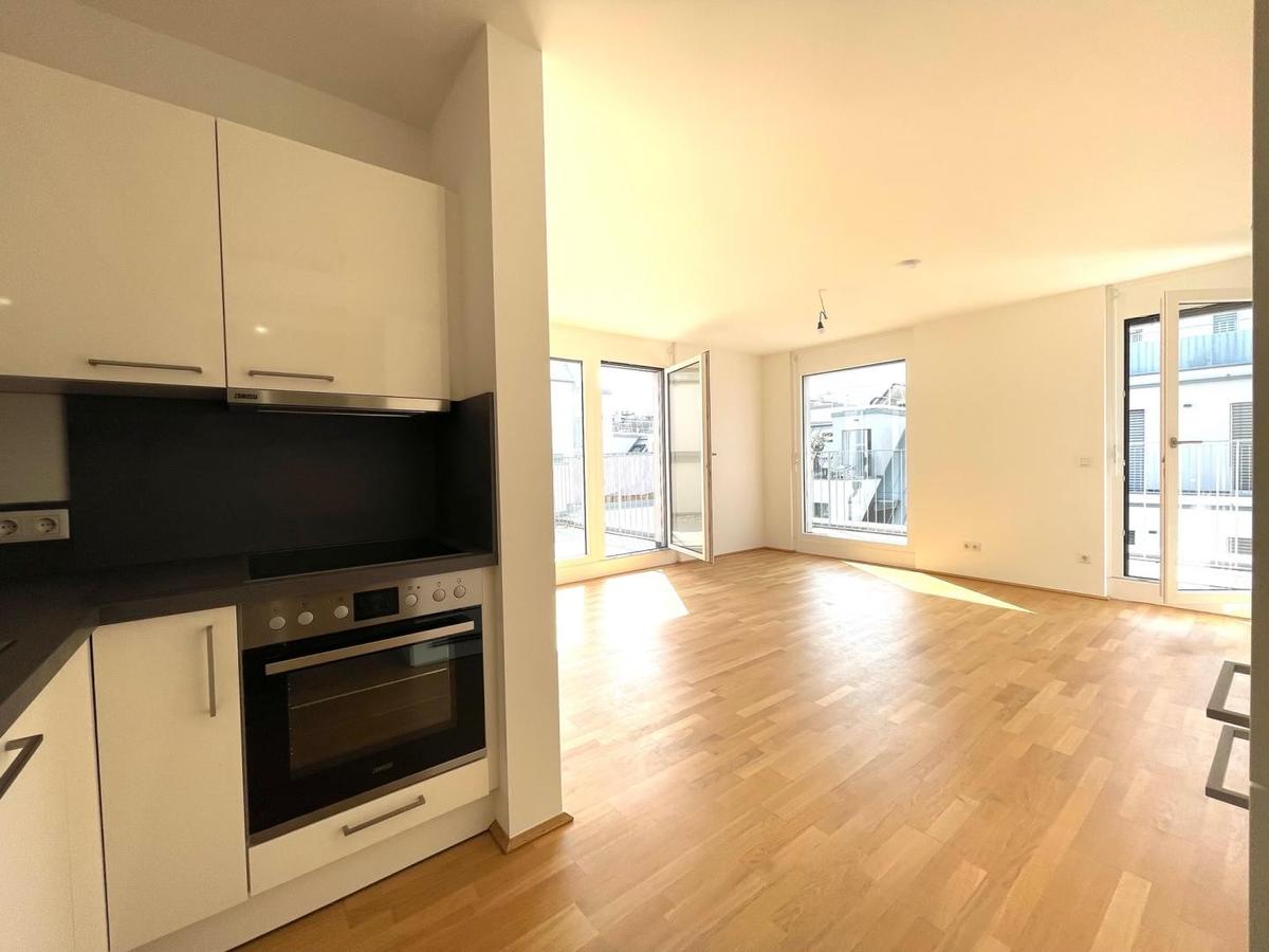 K�che und Wohnzimmer