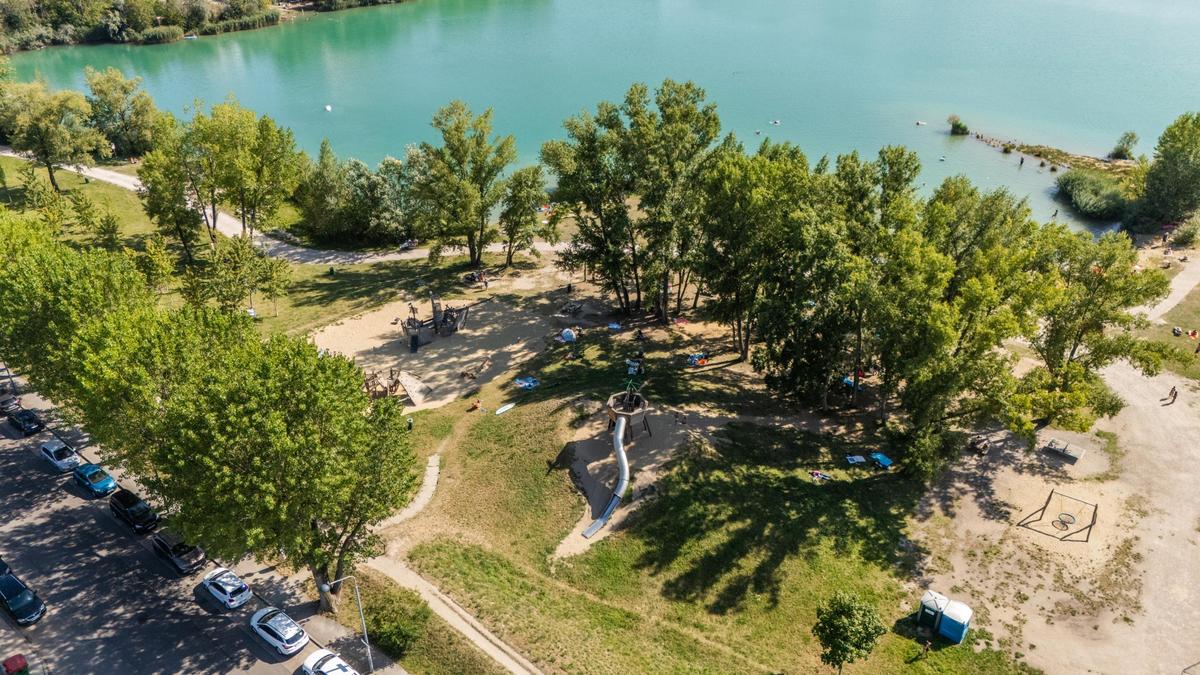 Direkt am Badeteich Hirschstetten