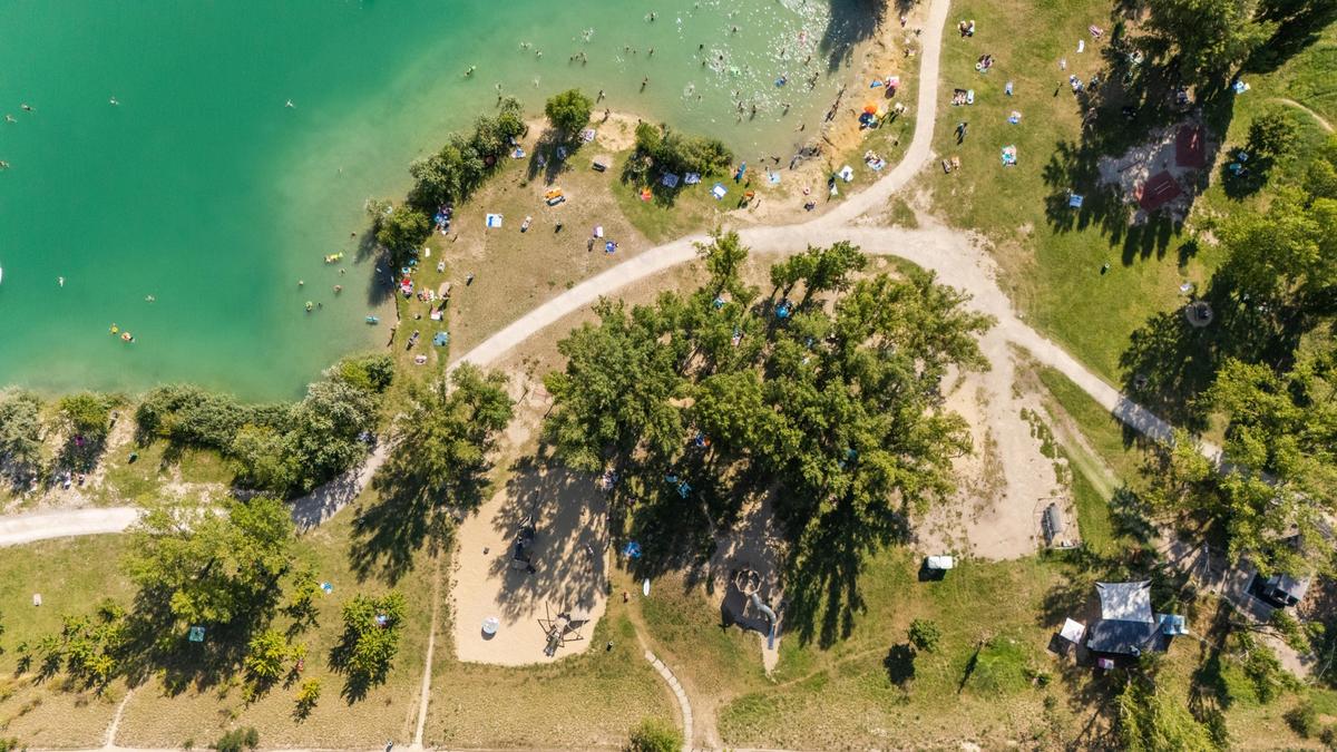 Direkt am Badeteich Hirschstetten