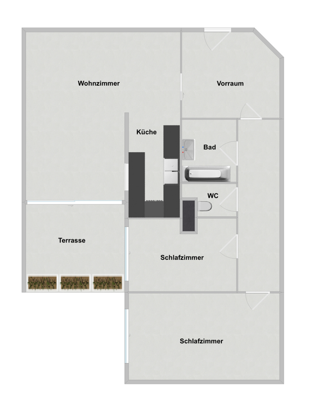 Grundriss ETW 3100 Franz-Binder-Stra�e