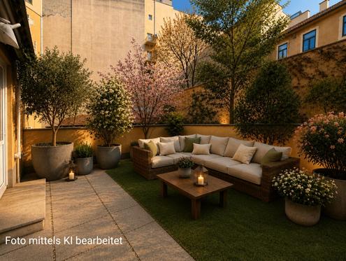 "Gartenwohnung mit Terrasse im Obergescho�!"