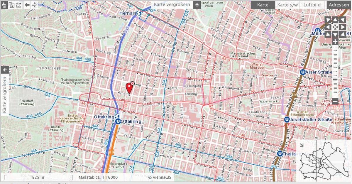 Lageplan mit �ffis