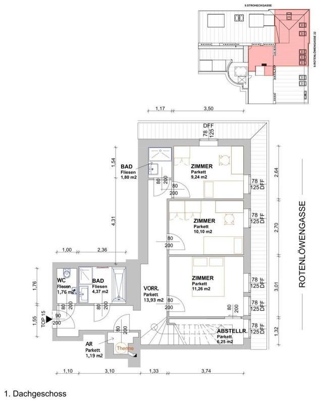 12. Eigentumswohnung 1090 Wien - Grundriss