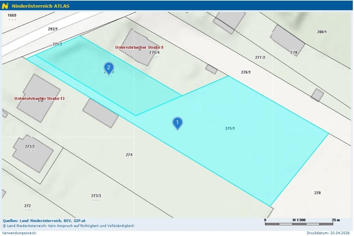 N� Atlas 1-Grundst�ck 2105 Oberrohrbach