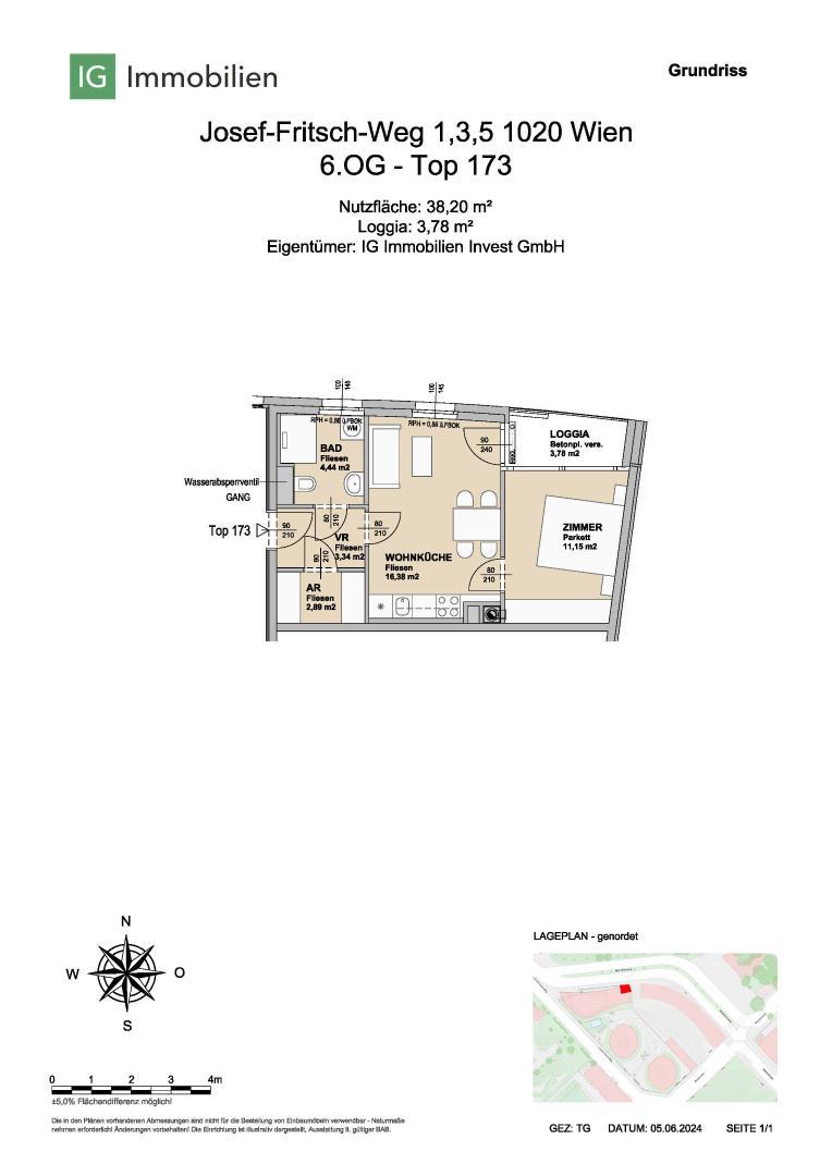 Grundriss Josef-Fritsch Weg 1 Top 173