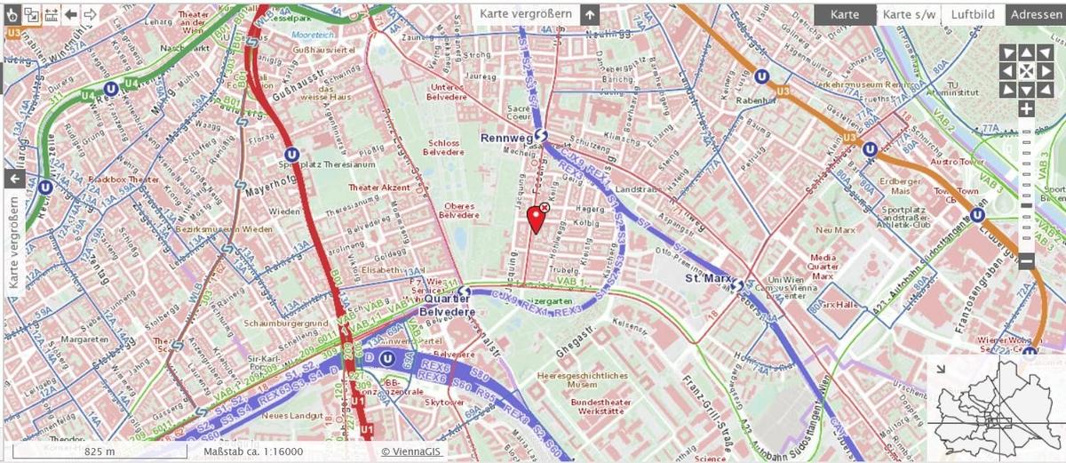 Lageplan mit �ffis