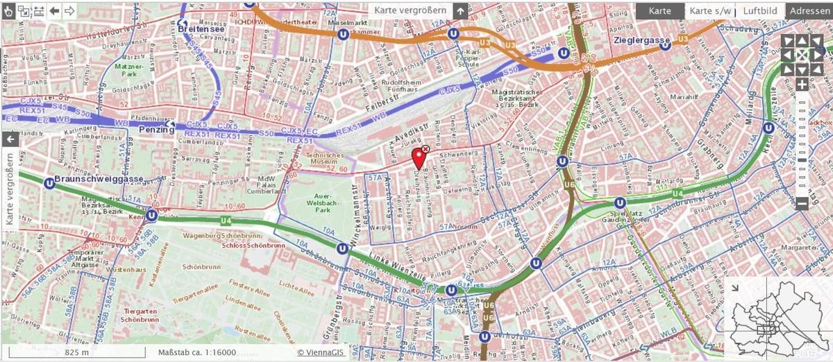 Lageplan mit �ffis