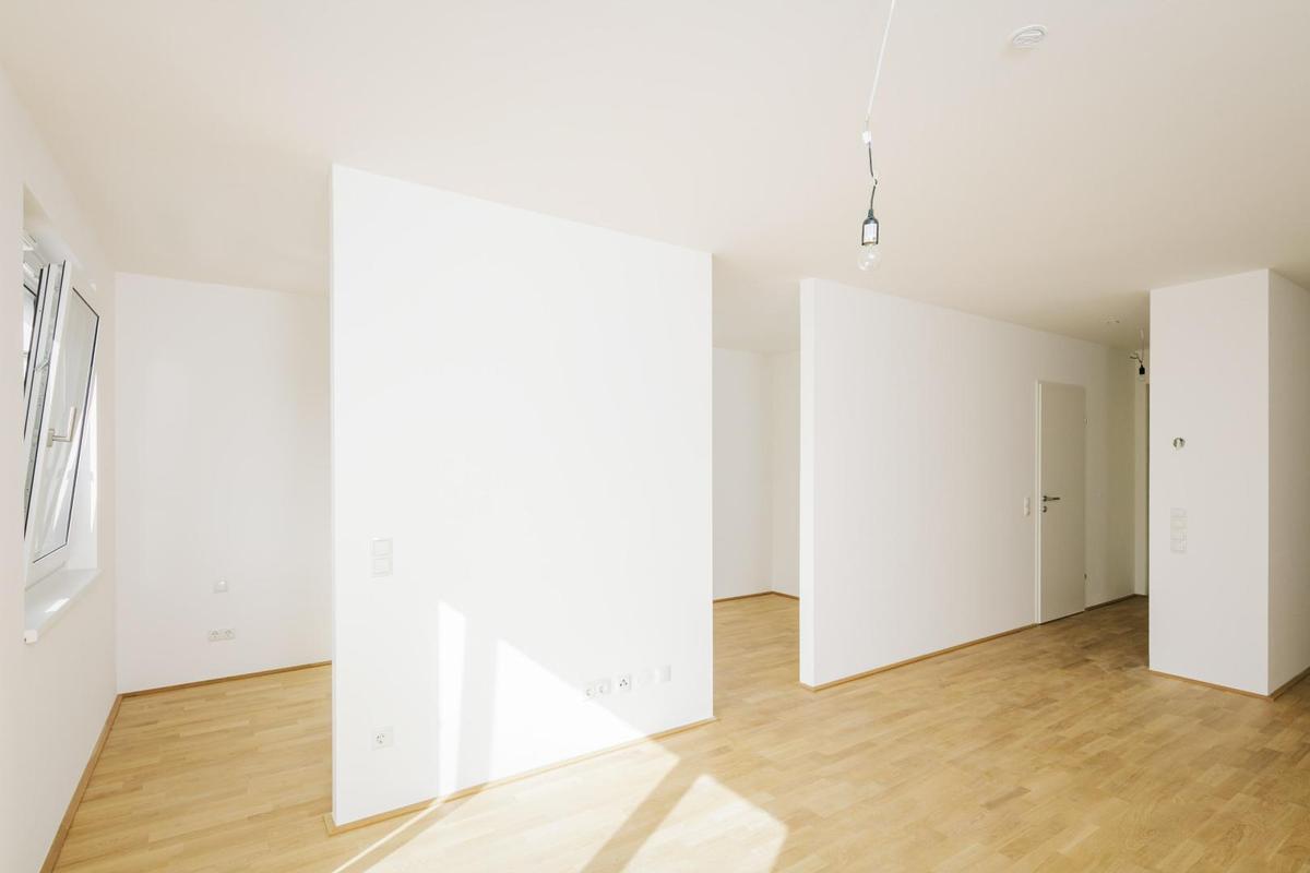 Halboffenes Schlafzimmer