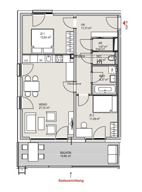 13. Grundriss