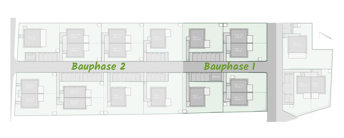 Lageplan Bauphasen H1A