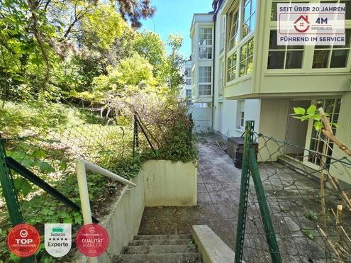 Charmante 3-Zimmer Terrassenwohnung mit gro�z�zigem Privatgarten und Garage in der Gersthoferstra�e