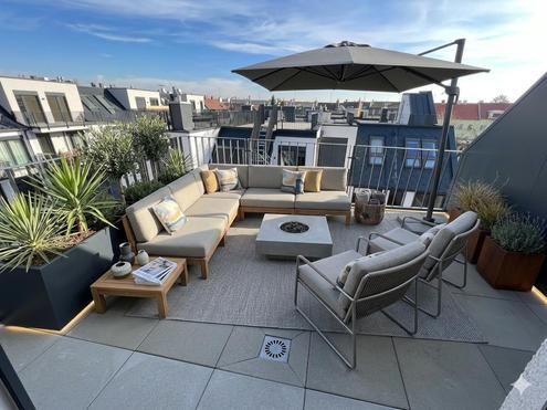Exklusive 3-Zimmer-Dachgeschosswohnung mit 3 Terrassen &amp; Top-Ausstattung