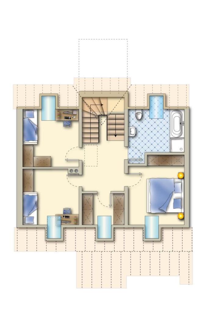 18. Reihenhaus 2102 Bisamberg - Grundriss DG