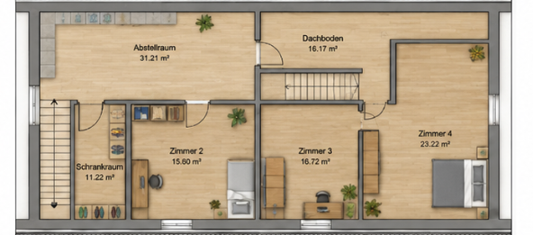 Grundriss Obergesho�