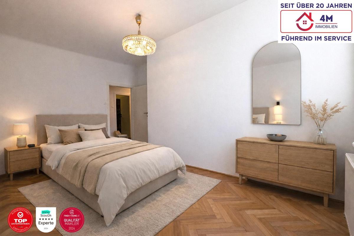 Schlafzimmer Staged