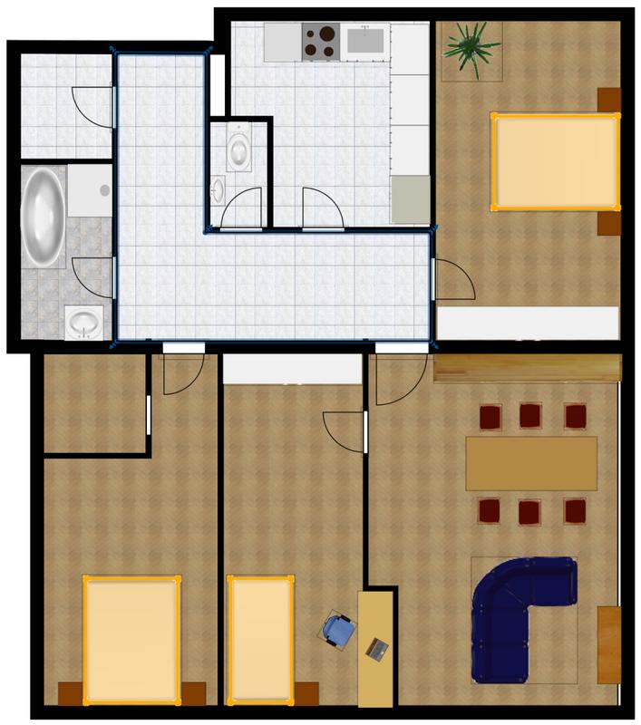 Skizze_4 Zimmer_Variante 2
