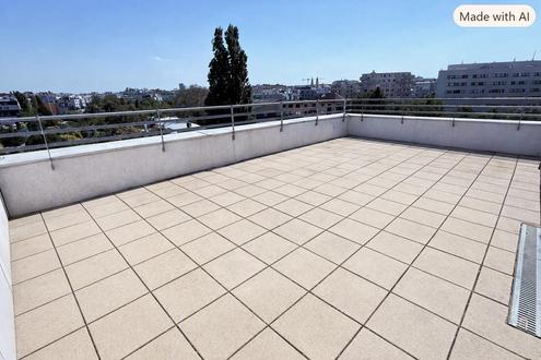 Traumblick mit 52m� Terrassenfl�che!!! 4-Zimmer-Dachgeschosswohnung direkt an der U3!!!