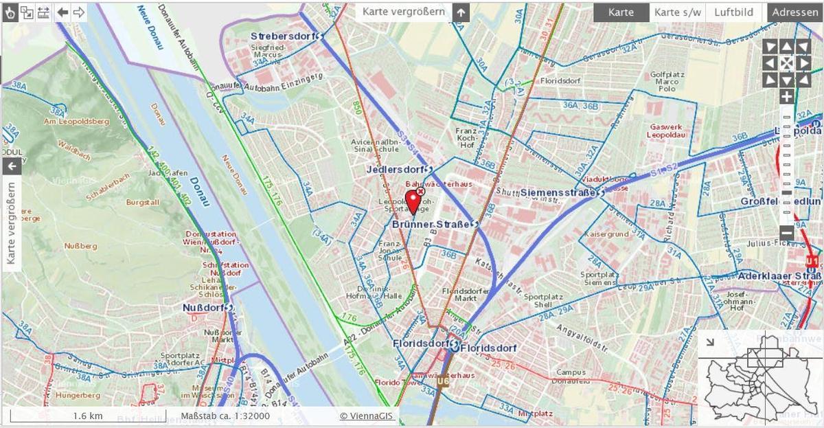 Lageplan mit �ffis