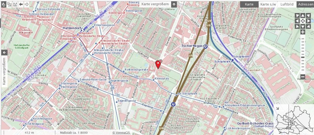 Lageplan mit �ffis